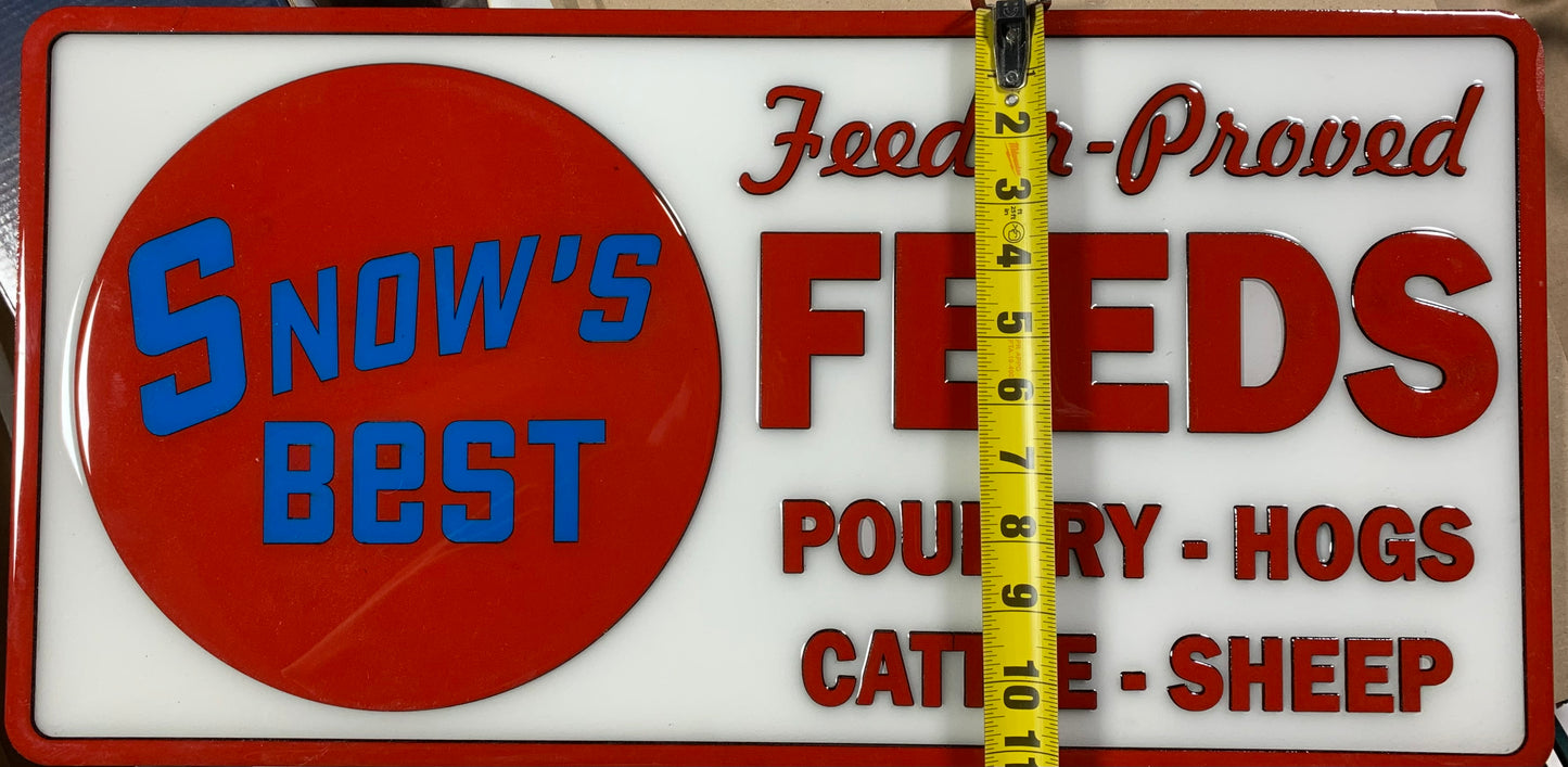 Individually Crafted Vintage Wood Farm Feed Sign