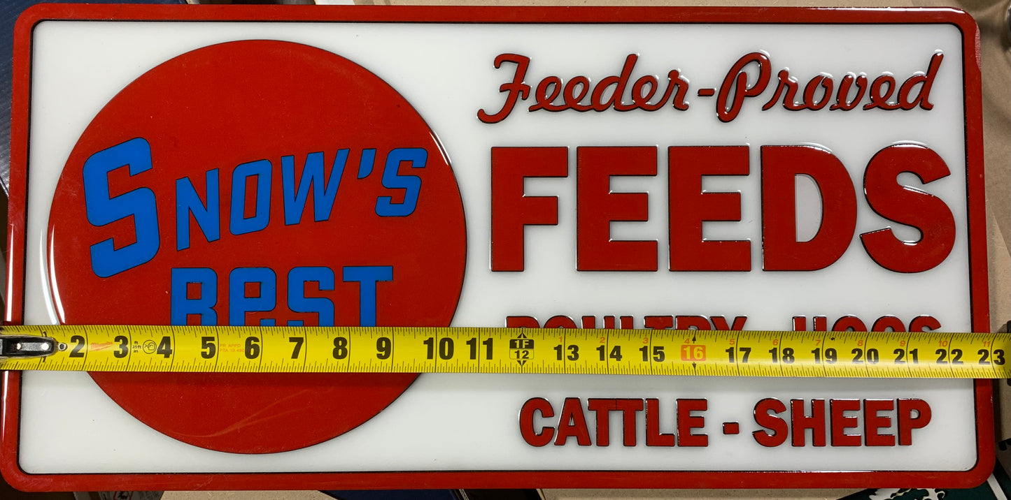 Individually Crafted Vintage Wood Farm Feed Sign
