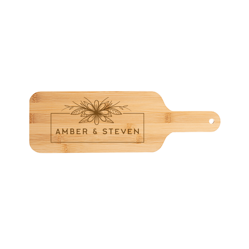 Bamboo Paddle Serving Board 16.5" x 5.3" x .38"