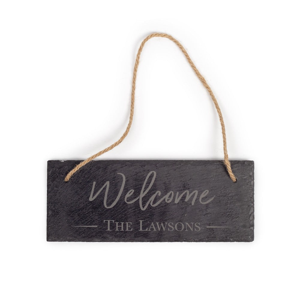 Rectangle Hanging Slate 9.84" x 3.94"